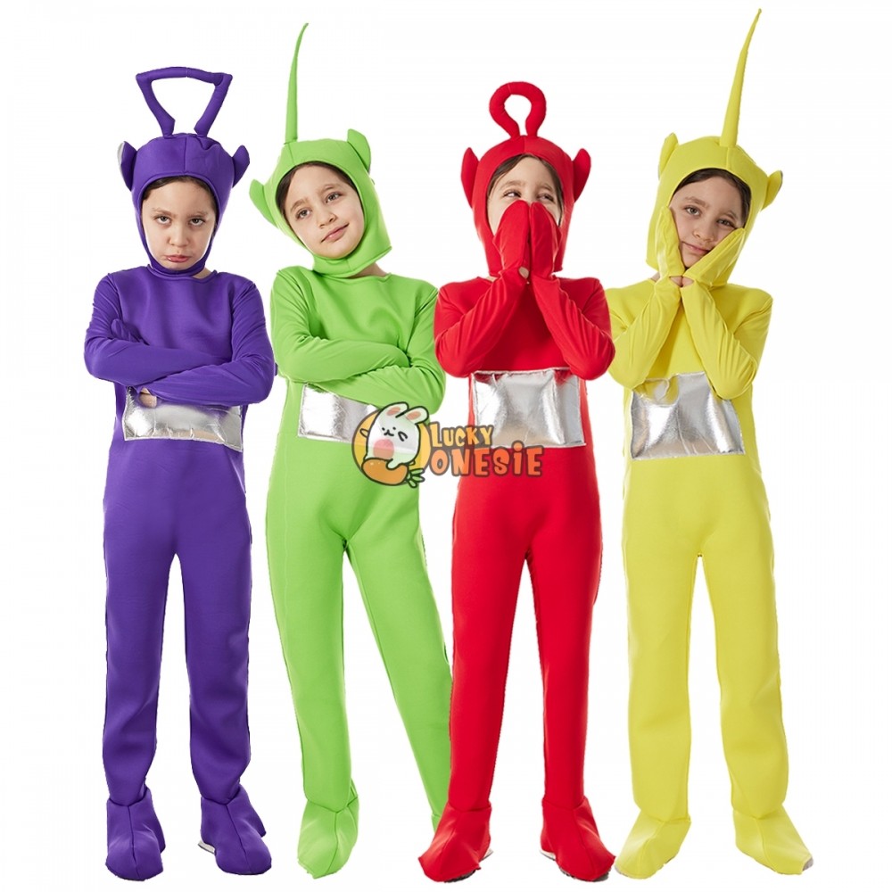 Teletubbies Costume for Kids Tinky Winky Po Lala Dipsy Halloween Group Cosplay