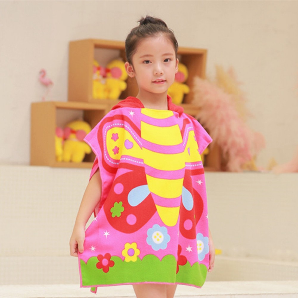 Butterfly Hooded Beach Towel for Kids & Baby Bath Towels