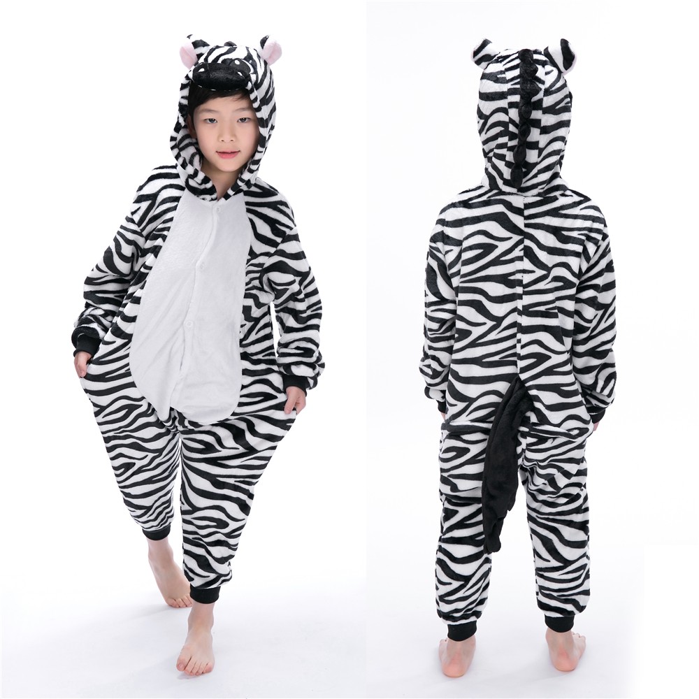Zebra Onesie Pajamas for Kids Animal Onesies