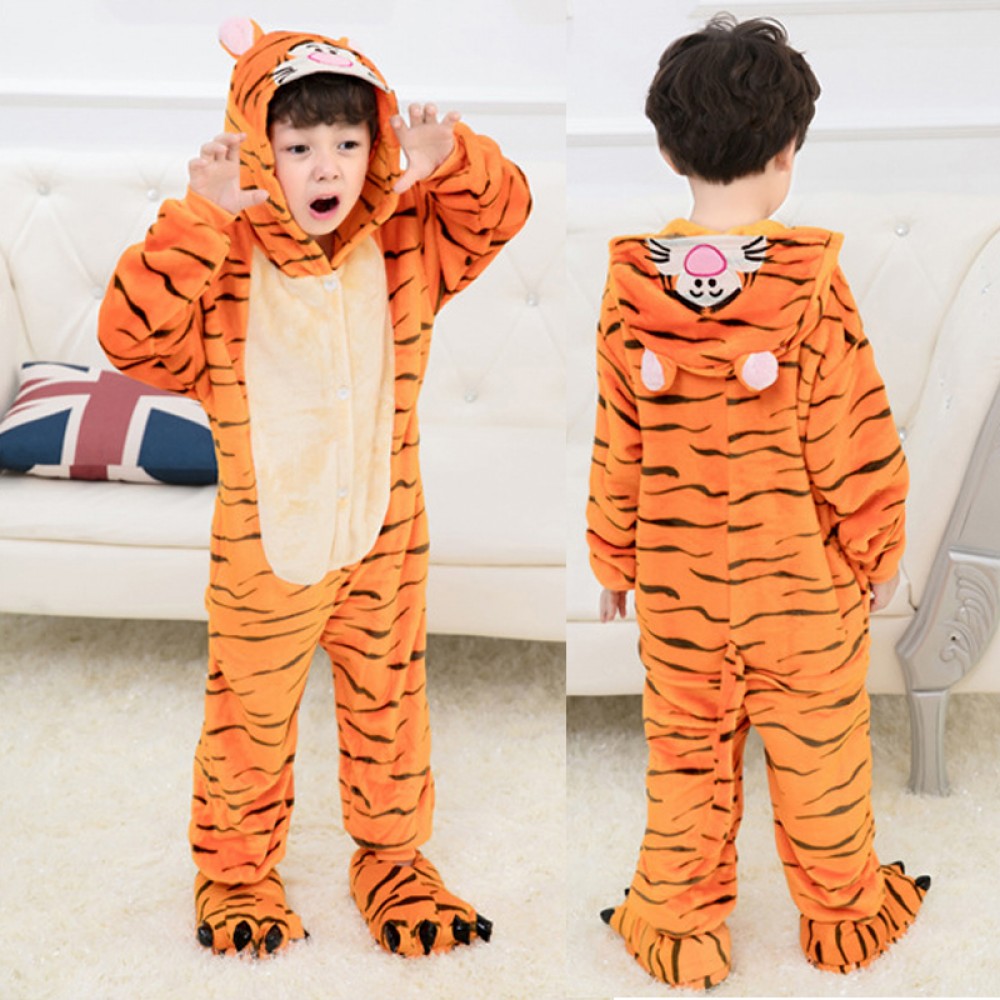 Tigger Onesie Pajamas for Kids & Toddler Winne the Pooh Animal Onesies Costume