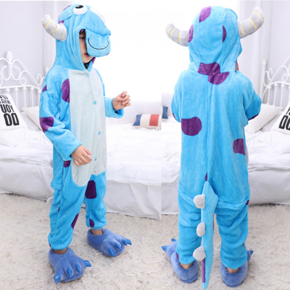Sully Onesie Pajamas for Kids & Toddler Monster Inc Animal Onesies Costume