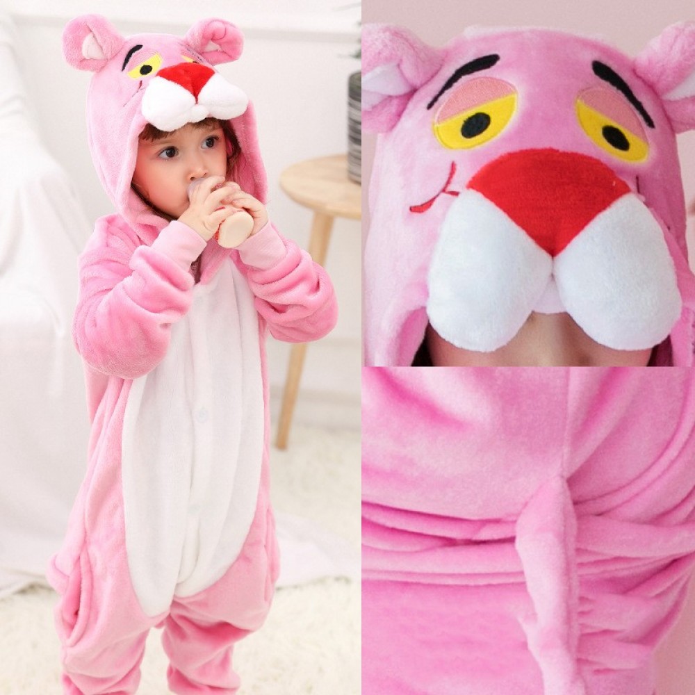 Pink Panther Onesie Pajamas for Kids & Toddler Animal Onesies Costume