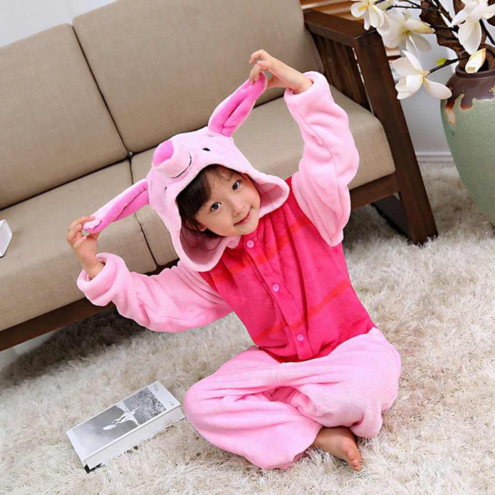 Piglet Onesie Pajamas for Kids & Toddler Animal Onesies Winnie Costume
