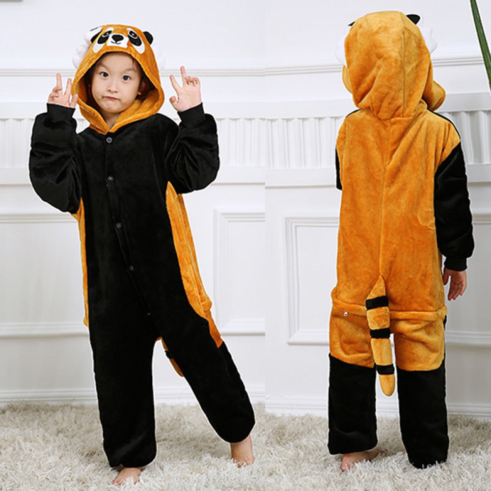 Red Panda Onesie Pajamas for Kids & Toddler Animal Onesies Costume