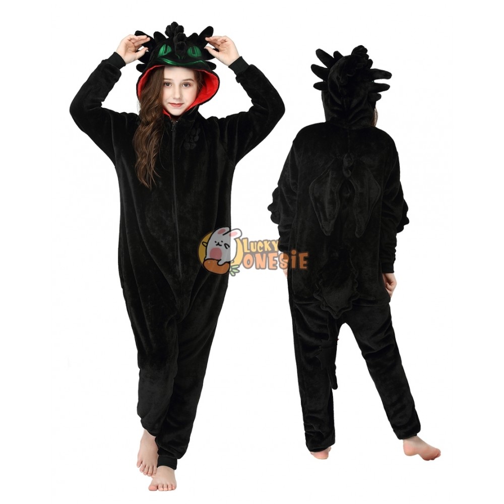Toothless Onesie Pajamas for Kids & Toddler Halloween Costumes
