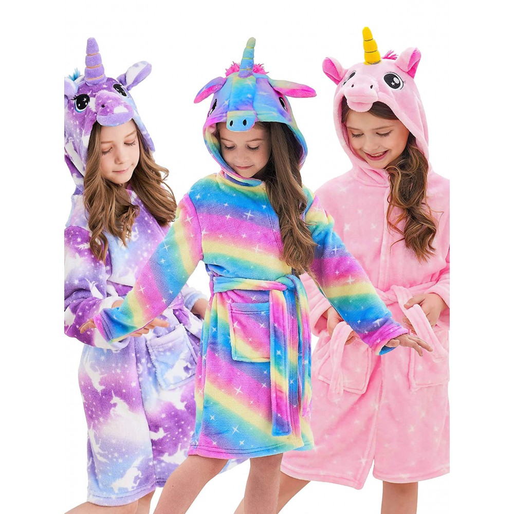 Unicorn Gifts for Girls Unicorn Robe with Hood Flannel