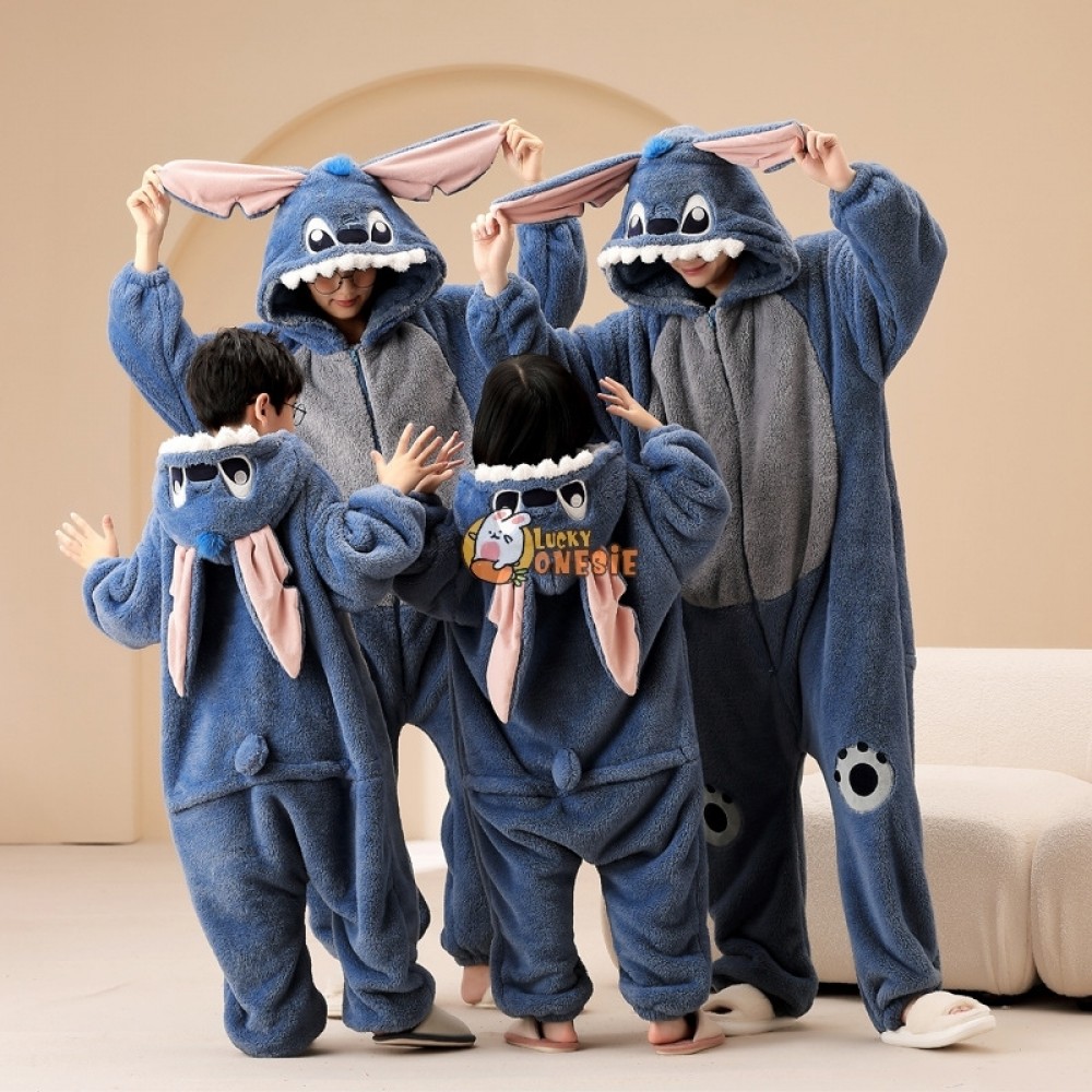 Cute Stitch Matching Family Christmas Pajamas Sets Holiday Pjs Sleepwear