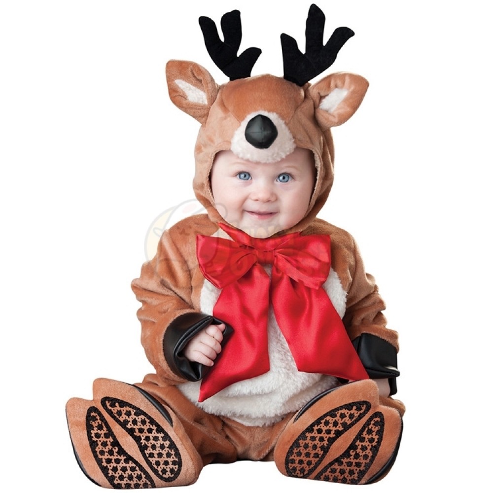 Infant Reindeer Costume Newborn Santa Outfit