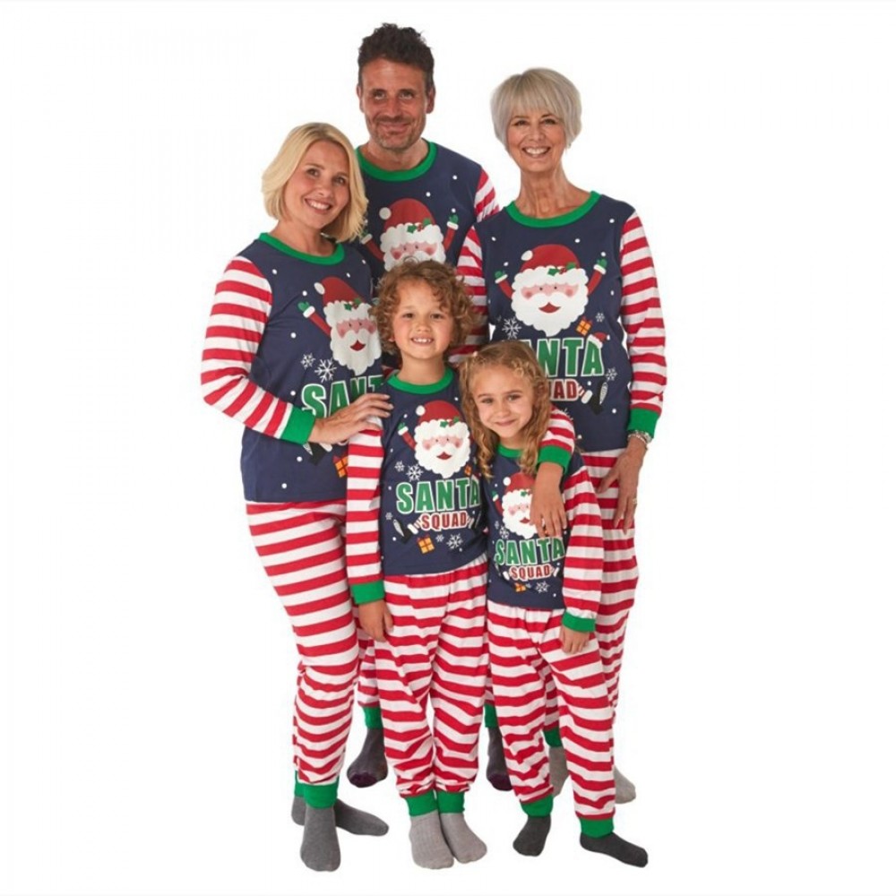 Matching Santa Claus Pajamas for Adult & Kids Chritmas Family Pajamas
