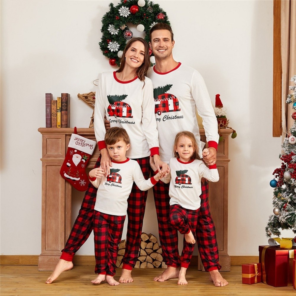 Plaid Christmas Pajamas Matching Family Pajamas Sets